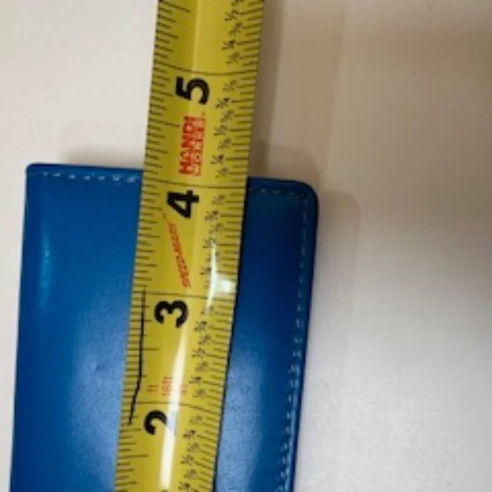 Winn International Leather Card Case Teal
